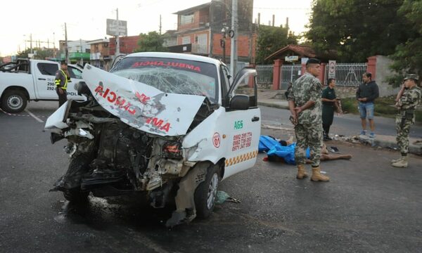Salta video del accidente fatal de milicos y ambulancia