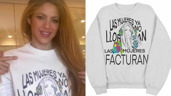 Shakira factura ahora vendiendo ropas con su frase dedicada a Piqué