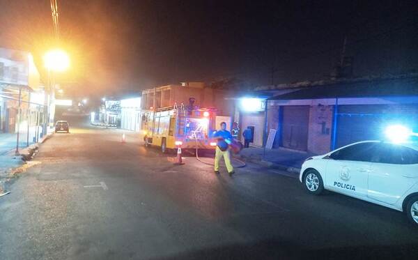 Principio de incendio en Luque •