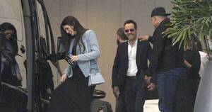 La Nación / Nadia y Marc Anthony se muestran muy felices en público tras anunciar embarazo