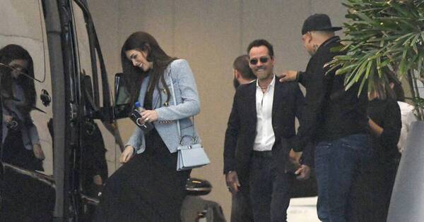 La Nación / Nadia y Marc Anthony se muestran muy felices en público tras anunciar embarazo