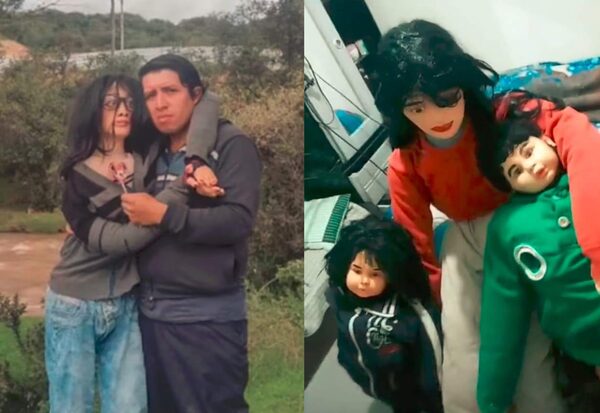 Un colombiano comprometido con una muñeca de trapo anunció que esperan su tercer hijo - Noticiero Paraguay