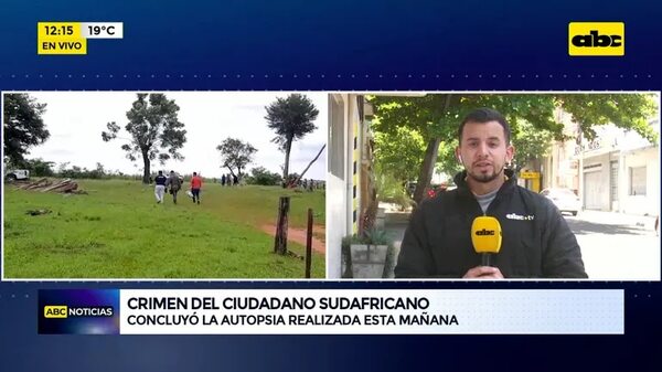 Concluyó la autopsia al ciudadano sudafricano - ABC Noticias - ABC Color