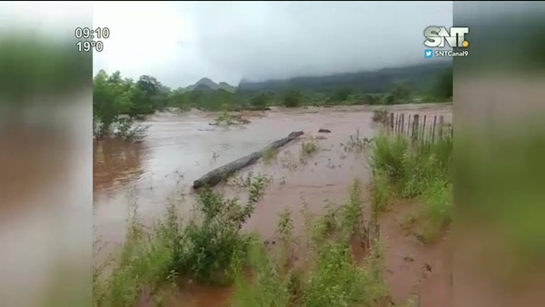 Desborde e inundación en Amambay - SNT