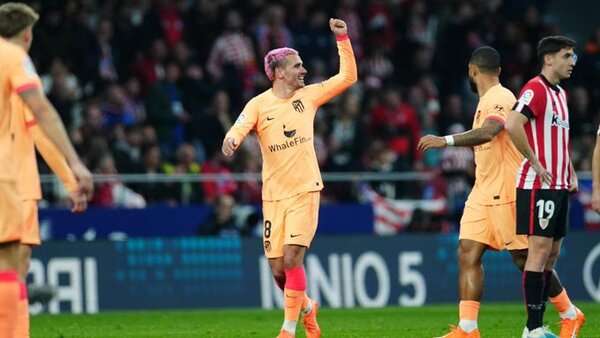 Griezmann marca la diferencia para el Atlético de Madrid