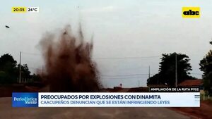 Preocupados por explosiones con dinamita  - Periodísticamente - ABC Color