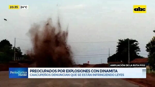 Preocupados por explosiones con dinamita - Periodísticamente - ABC Color