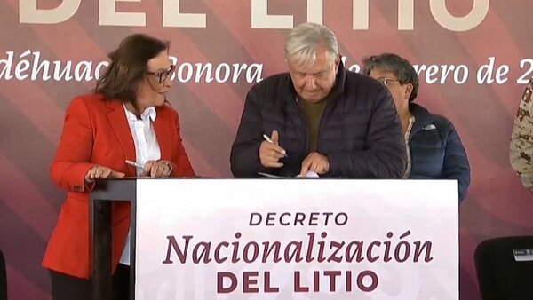 Lopez Obrador nacionaliza el litio mexicano