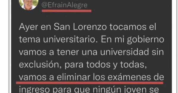 La Nación / Critican a Efraín Alegre por propuesta populista
