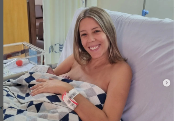 Ya llegó Gastón, el hijo de Denise Hutter y Aldo Franco - Te Cuento Paraguay