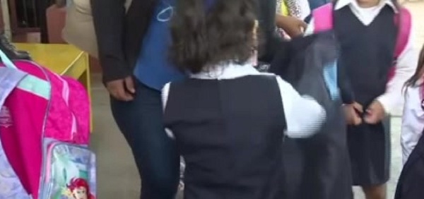 La vuelta a clases de la pequeña Nahiara - C9N