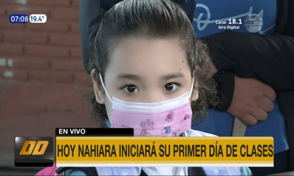 Hoy Nahiara inicia su primer día de clases | Telefuturo