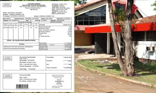 Seccional 1 de CDE tiene millonaria deuda con la ANDE