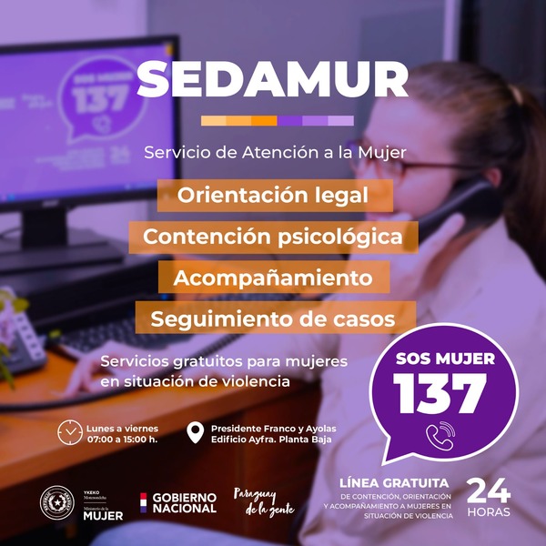 Reiteran la atención gratuita, especializada y confidencial a mujeres víctimas de violencia