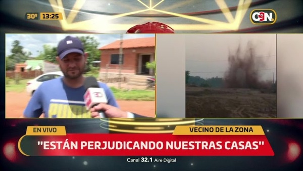 Preocupados por explosiones con dinamita: "Están perjudicando nuestras casas" - C9N