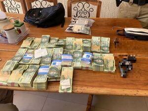 Incautan G. 289 millones y detienen a dos personas