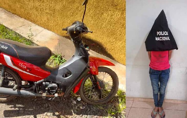 Recuperan moto hurtada y detienen a una mujer en Coronel Oviedo – Prensa 5
