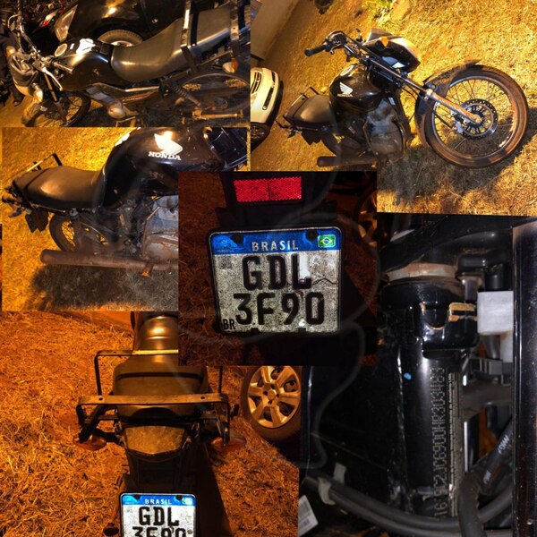 Tras persecución, policía recupera motocicleta robada en el Brasil