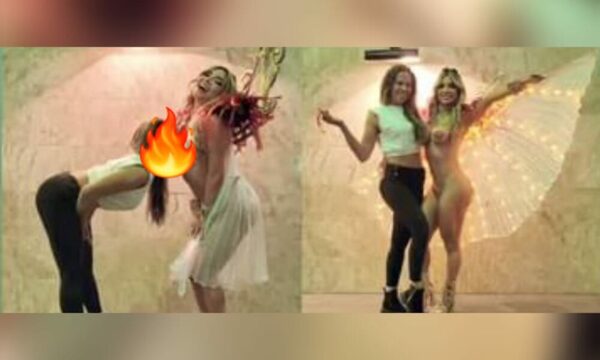 Modelo visitó a vedette en su obra y le dio polémico mordisco