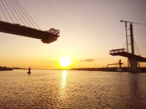 Puente Héroes del Chaco a 130 metros de la unión física - .::Agencia IP::.