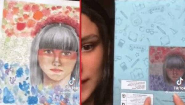 Joven se sintió ofendida por el "cuadrito insignificante" que le dio el MEC a su dibujo