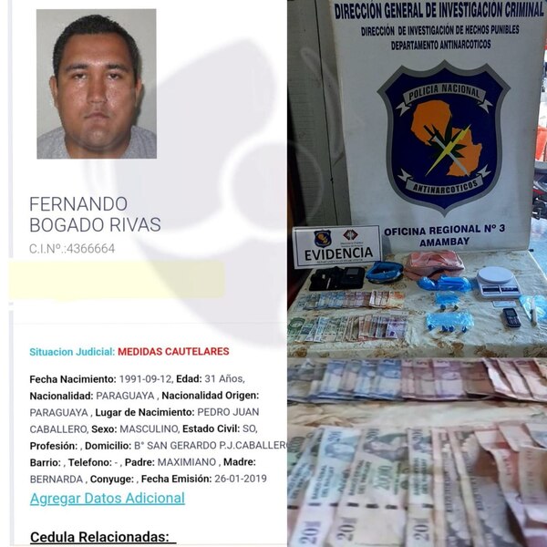 Aprovechó prisión domiciliaria para seguir vendiendo drogas