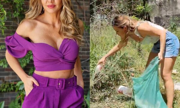 (VIDEO)Dallys Ferreira salió a limpiar baldío ky`a de su vecino por miedo a los mosquitos