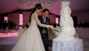De no creer; ahora prensa internacional compara torta de boda de Nadia Ferreira con la de las ex de Marc Anthony - Teleshow