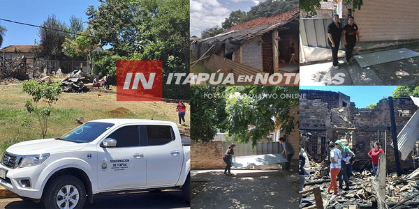 FAMILIAS AFECTADAS POR INCENDIOS RECIBIERON ASISTENCIA - Itapúa Noticias