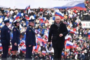 Multitudinario mitin en Rusia de apoyo a la “operación militar” en Ucrania - Mundo - ABC Color