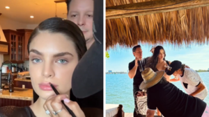 Nadia Ferreira volvió a las producciones de fotos
