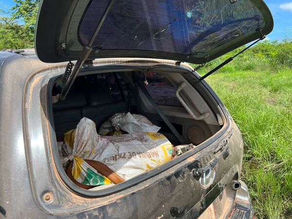 Abandonan una camioneta repleta de carne producto de abigeato