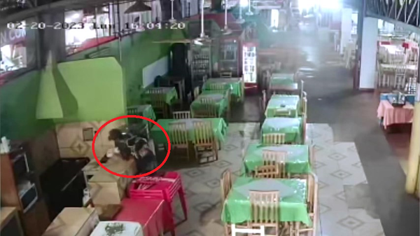 Delincuente romántico, con rosas en las manos hurto una placa de la Placita