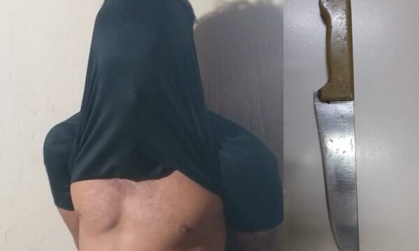Exconvicto agredió a una mujer en la calle y amenazó a guardia
