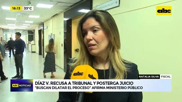 Díaz V. recusa a tribunal y posterga juicio - ABC Noticias - ABC Color