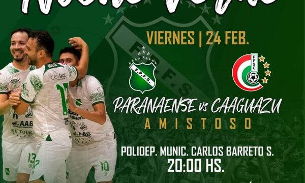 Paranaense se despide de su público con amistoso en la Noche Verde