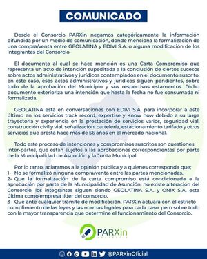AUDIO: Estacionamiento Tarifado: Jefe de Gabinete de Municipalidad Asunción pide dejar especulaciones y ratifica que no se recibió nota sobre supuesta venta de acciones de Parxin - La Primera Mañana - ABC Color
