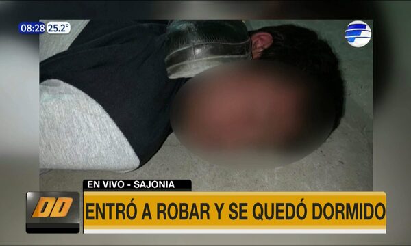 Entró a robar y se quedó dormido | Telefuturo