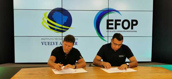 Firman convenio interinstitucional entre el Instituto Técnico Superior Vuelve a Soñar y la Escuela de Formación Profesional