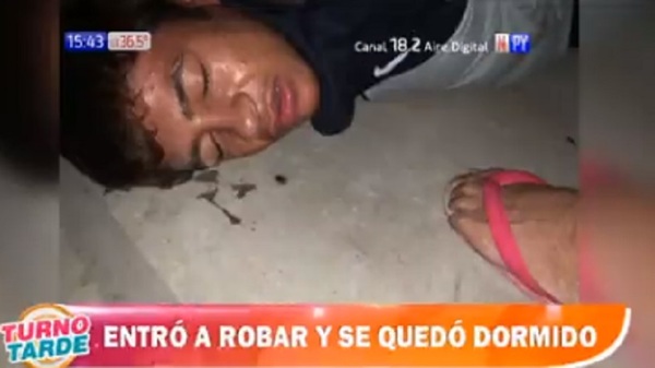 Ladrón muy relajado: Entró a robar y se quedó a “descansar” - Noticias Paraguay