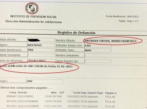 La explicación del IPS sobre por qué revisan las exequias de diarios para bloquear pagos - Nacionales - ABC Color
