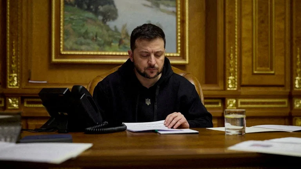 Zelensky aseguró que el primer año de la invasión de Rusia a Ucrania fue de “dolor, tristeza, fe y unidad”