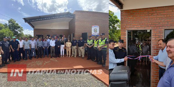 INAUGURARON LA COMISARÍA 117° DE EDELIRA KM 60 DURANTE ESTA MAÑANA - Itapúa Noticias
