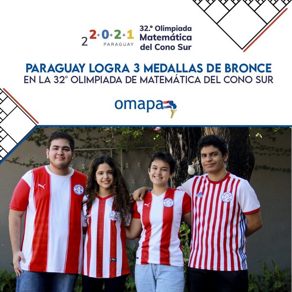 Paraguay logra tres medallas en Olimpiada Matemática del Cono Sur | 1000 Noticias