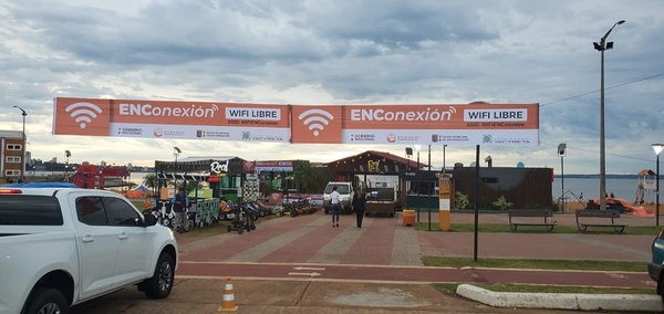Habilitan servicio de wifi libre en las playas de Encarnación con apoyo de la EBY