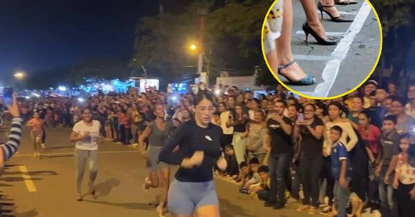 La Nación / ¡Kuña guapa! Carrera de tacones ya tiene sus ganadoras