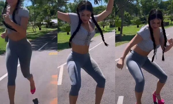 (VIDEO)¡Mañami! Laurys Diva mostró como corre en tacones por día de la mujer paraguaya