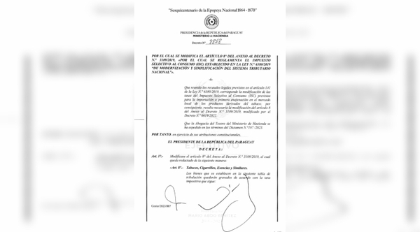 Diario HOY | Gobierno aumenta el Impuesto Selectivo al Consumo sobre el tabaco
