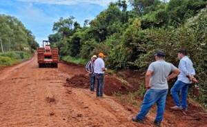 Verifican obras de acceso a la penitenciaría de Minga Guazú