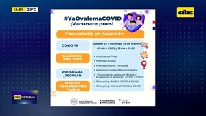 Vacunatorios cerrarán el lunes por feriado, pero hoy y mañana atenderán normal  - ABC Noticias - ABC Color
